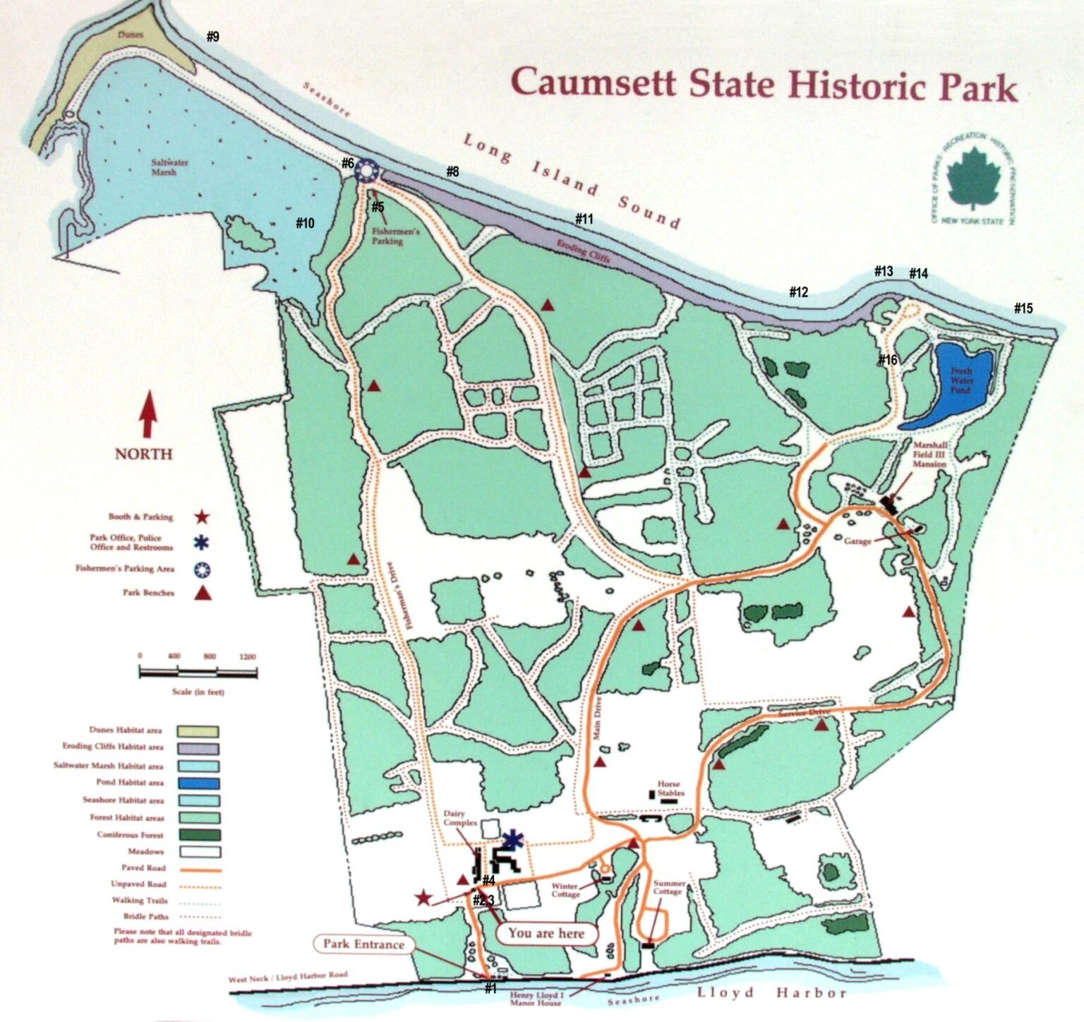 Caumsett State Park, Long Island New York hiking biking Eco Travel